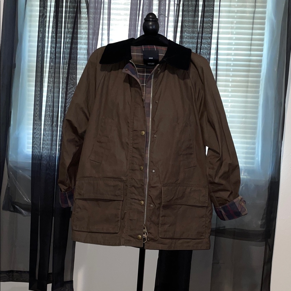 Men's Brown Jacket with Black Collar